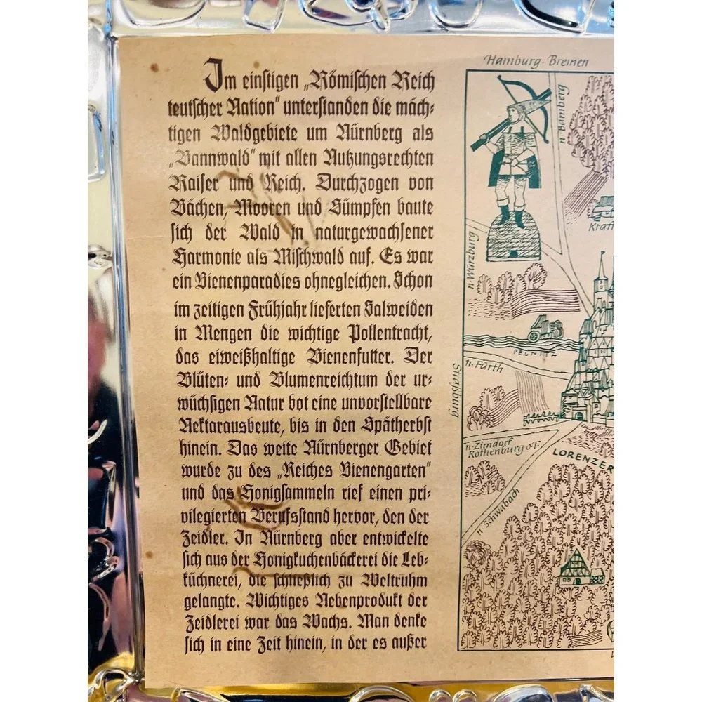 E. Otto Schmidt Biscuit Tin from Nurnberg Germany With a Paper Story in German - Picture 5 of 13